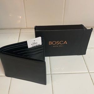 Bosca tri fold wallet, brand new